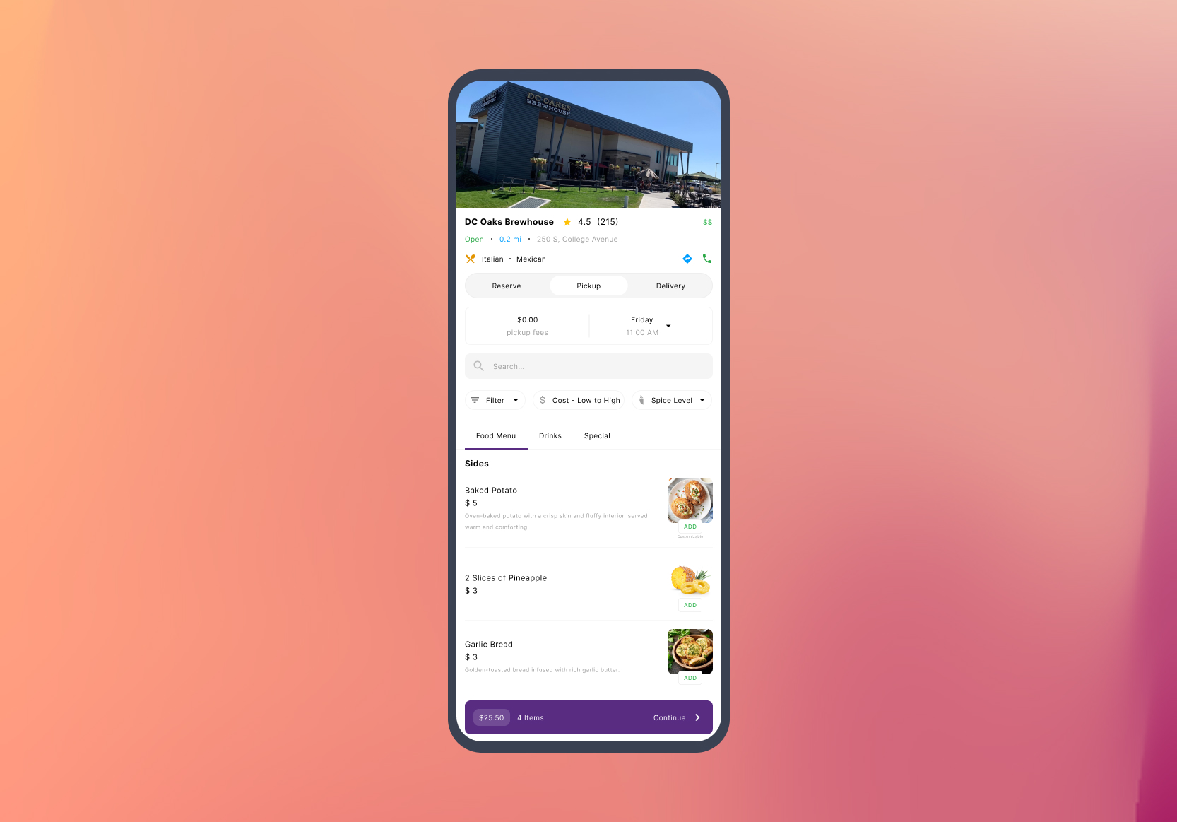 Smart Dining Guest Booking App